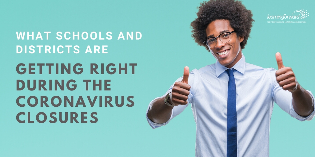 LearningForward's tweet photo. More than 70 educators told us what districts are doing right and what opportunities exist for making improvements during this unprecedented period of quarantines and school closures. 

Here's what they said: https://t.co/S94FTut1dZ #EduChat #EdAdmin #SchoolLeadership https://t.co/RPbOHdIsCf