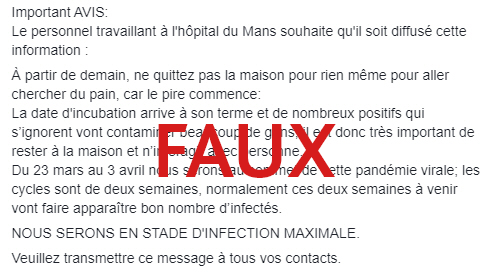 Un message alarmiste circule sur les réseaux sociaux, indiquant que nous serions en "stade d'infection maximale" du #COVID19. Attention #FakeNews, ce message n'émane d'aucun hôpital et les informations citées ne sont pas toutes fondées !
Plus de détails 👉factuel.afp.com/en-stade-dinfe…
