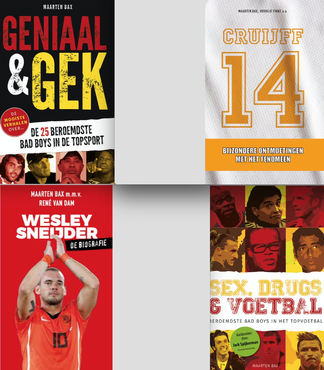 Maarten_Bax's tweet photo. Tijd over deze dagen? Lees een #sportboek!
Zoals die van Cruijff, 14 of de biografie van Wesley Sneijder. #biografie #boek #cruijff #wesleysneijder
Meer info of bestellen? Zie https://t.co/DrrfzVJ9AJ Mail: info@eye4sports.nl https://t.co/DiYSK0YbHz
