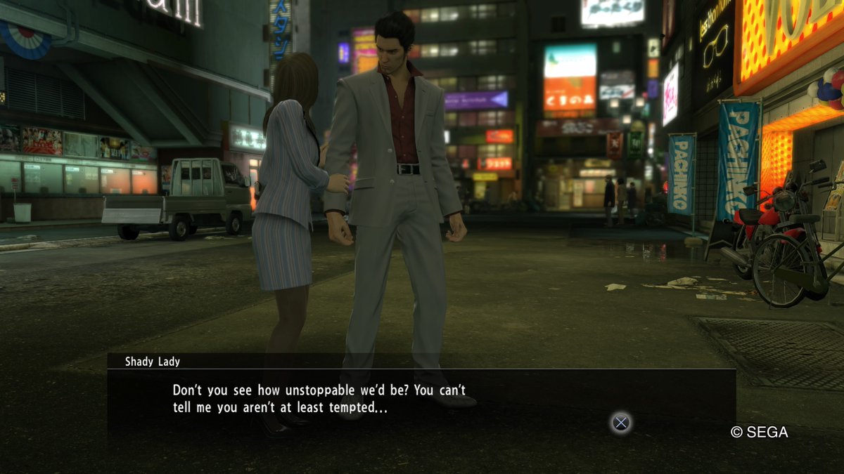 Not even a day out of jail and kiryus already attracting the weirdos of kamurocho again