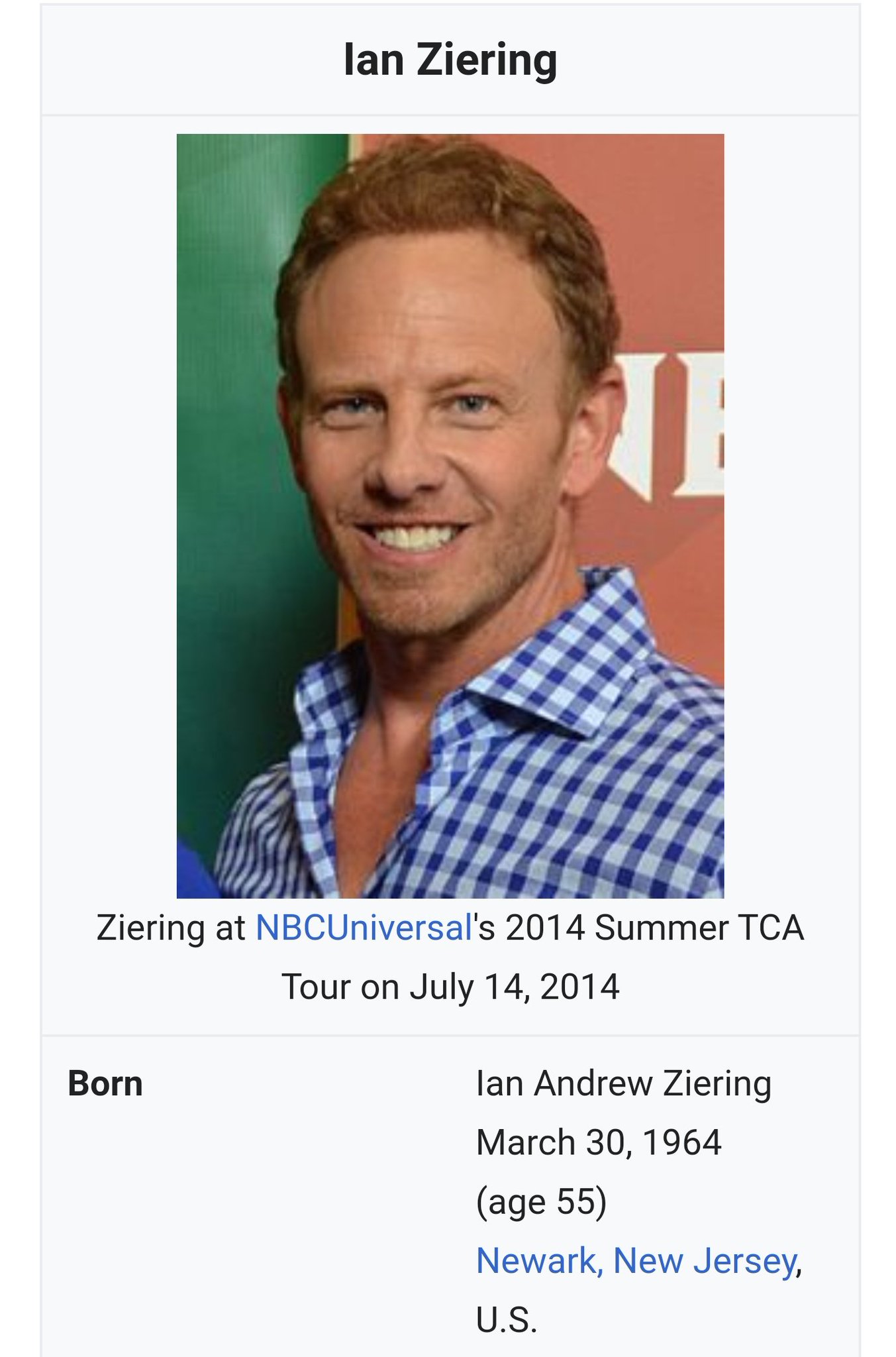   Happy Birthday to us and Ian Ziering. 