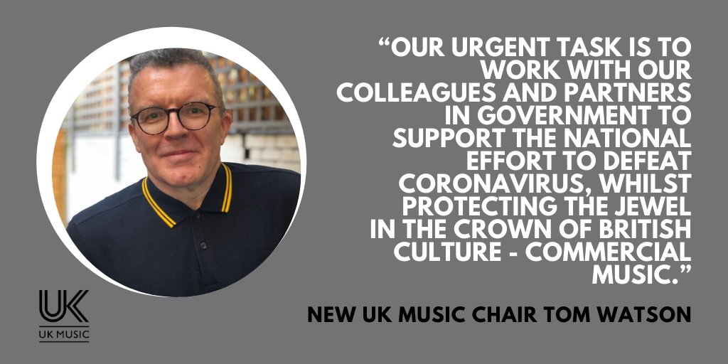UK Music has appointed <a href="/tom_watson/">Tom Watson</a> as the new chair of UK Music.

Read more here: bit.ly/3aw74NN