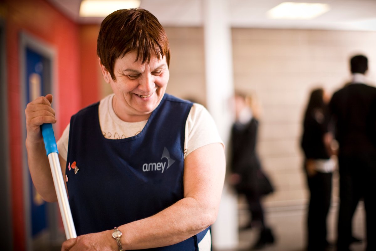 AmeyLtd's tweet photo. With the outbreak of #COVID19 affecting our everyday lives, our cleaning teams are doing a fantastic job to limit the spread and protect public health – with increased cleaning regimes across critical infrastructure. Keep up the great work, you are all heroes. https://t.co/7dcZRBK7Tv