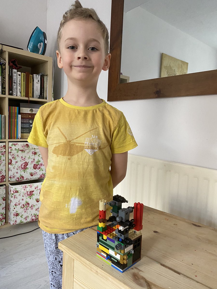 domalewskajo's tweet photo. #LetsBuildTogether #legochallenge #castle #sjp2 #SJPS_homelearning
Super proud of his creation 😁 https://t.co/mPFOzf8CjW