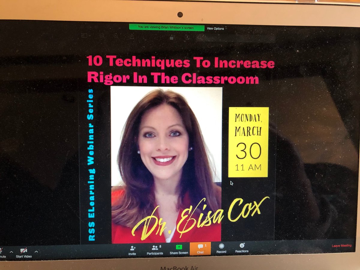 Excited about upcoming webinar with Eisa Cox! <a href="/Eisa_Cox/">Eisa Krushansky Cox</a>