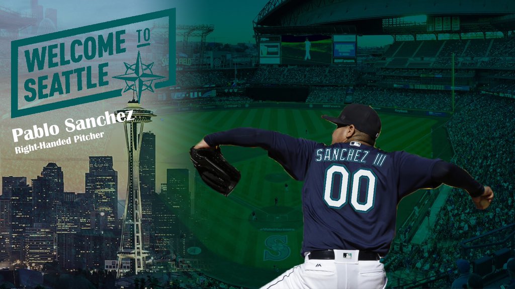 MLRMariners's tweet photo. 🚨🚨🚨

Offseason acquisition #4:

Cy Young runner-up Pablo Sanchez III!! https://t.co/pSGapBVsQD