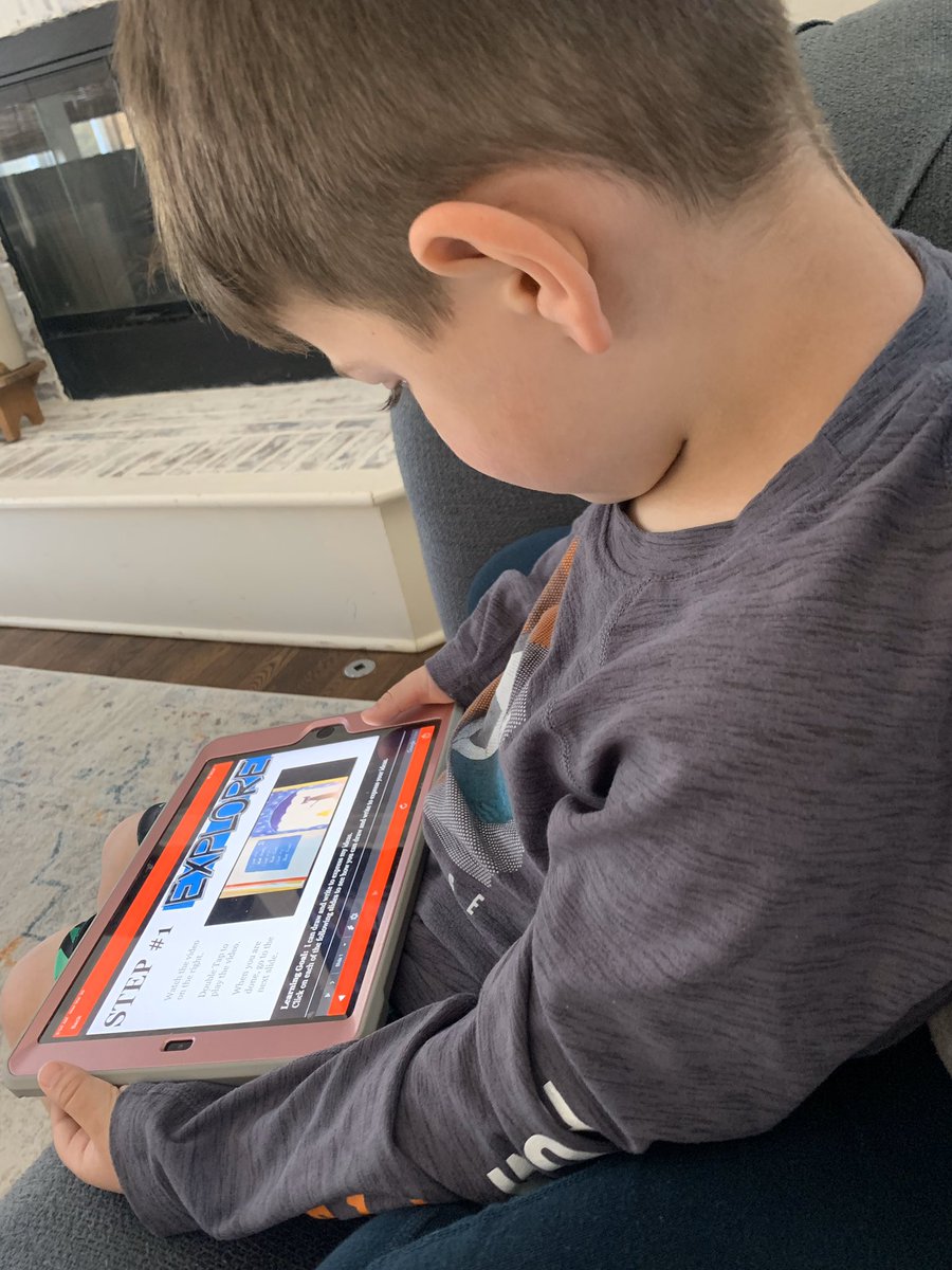 HuffRyne's tweet photo. Not to be outdone, @kimbuenger1 reading Pete the Cat!? I mean come on Miss Kim that’s not even fair! Love me some Pete. @olatheschools #ContinuousLearning #BetterTogether https://t.co/OxiFXzI9D5