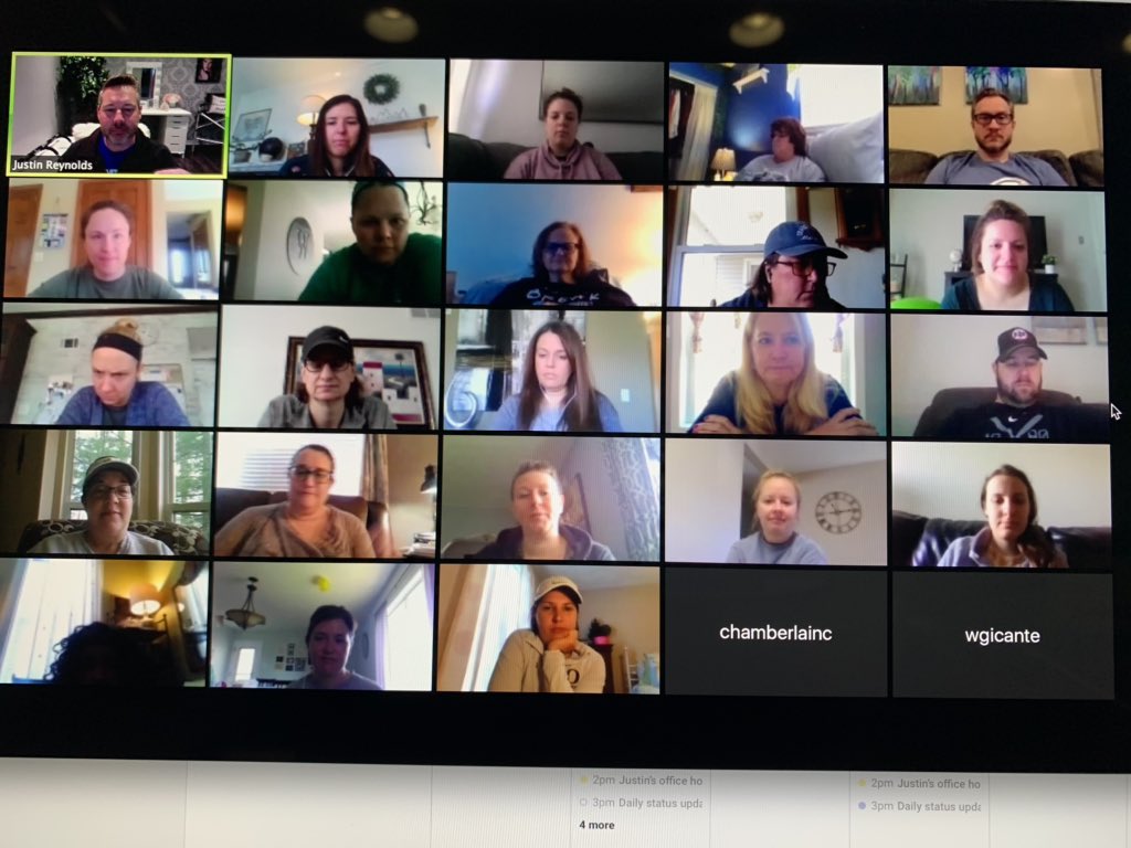 It was great to have coffee with my @washmiddle staff virtually this morning!  Just being able to check in and hear about people’s activities restored a bit of normalcy. #WMSEaglesSoar