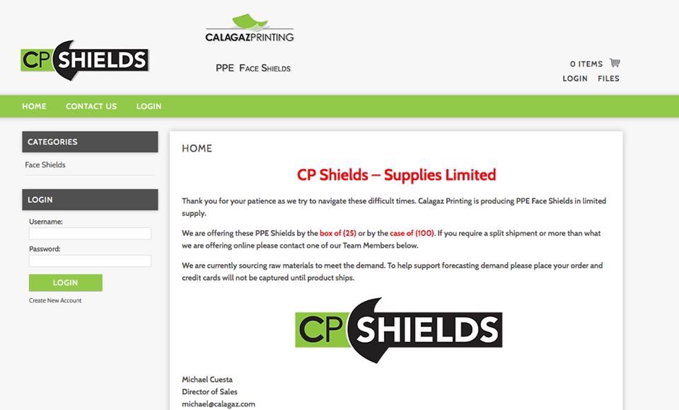 We have set up a way for anyone to order face shields online, in boxes of 25 or 100. If you want to order in bulk, please email us at printing@calagaz.com or call (251) 478-0488. 

➡️https:://cp-shields.com/

#COVID19 #togetheral #mobilestrong #faceshields
