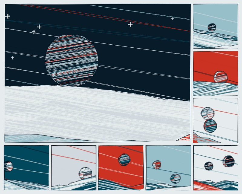 jessihamel's tweet photo. My latest #generative piece. Little space-y landscapes: https://t.co/voKwmGcYGo