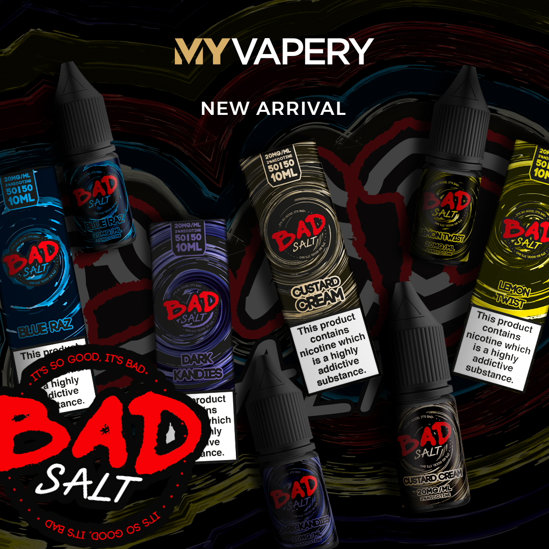 MyVapery's tweet photo. π¨NEW ARRIVALπ¨
ITS SO GOOD IT'S BAD!
4 brand new Nic Salt flavours now available via https://t.co/K9zpkCyvPG
RECEIVE A FREE HAND SANITISER WITH EVERY ORDER!
#myvapery #vape #vaping #vapingsaveslives #badsalt #badjuice #vapebrand #saltvape #vapesalt #selfisolation #handsanitiser https://t.co/8VI9nnnIph