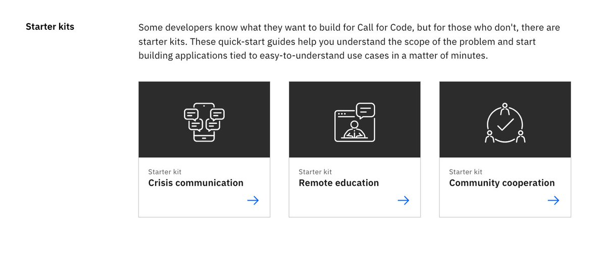 CallforCode's tweet photo. Calling all developers! Join the #CallforCode Global Challenge to build apps to bring solutions for #COVID19.
 
Use our starter kits to:
- Help communities
- Educate children
- Improve crisis communications
 
Visit: https://t.co/m4Eo4GFMX1

In partnership w/ @UNHumanRights https://t.co/vxJrdmD7HQ