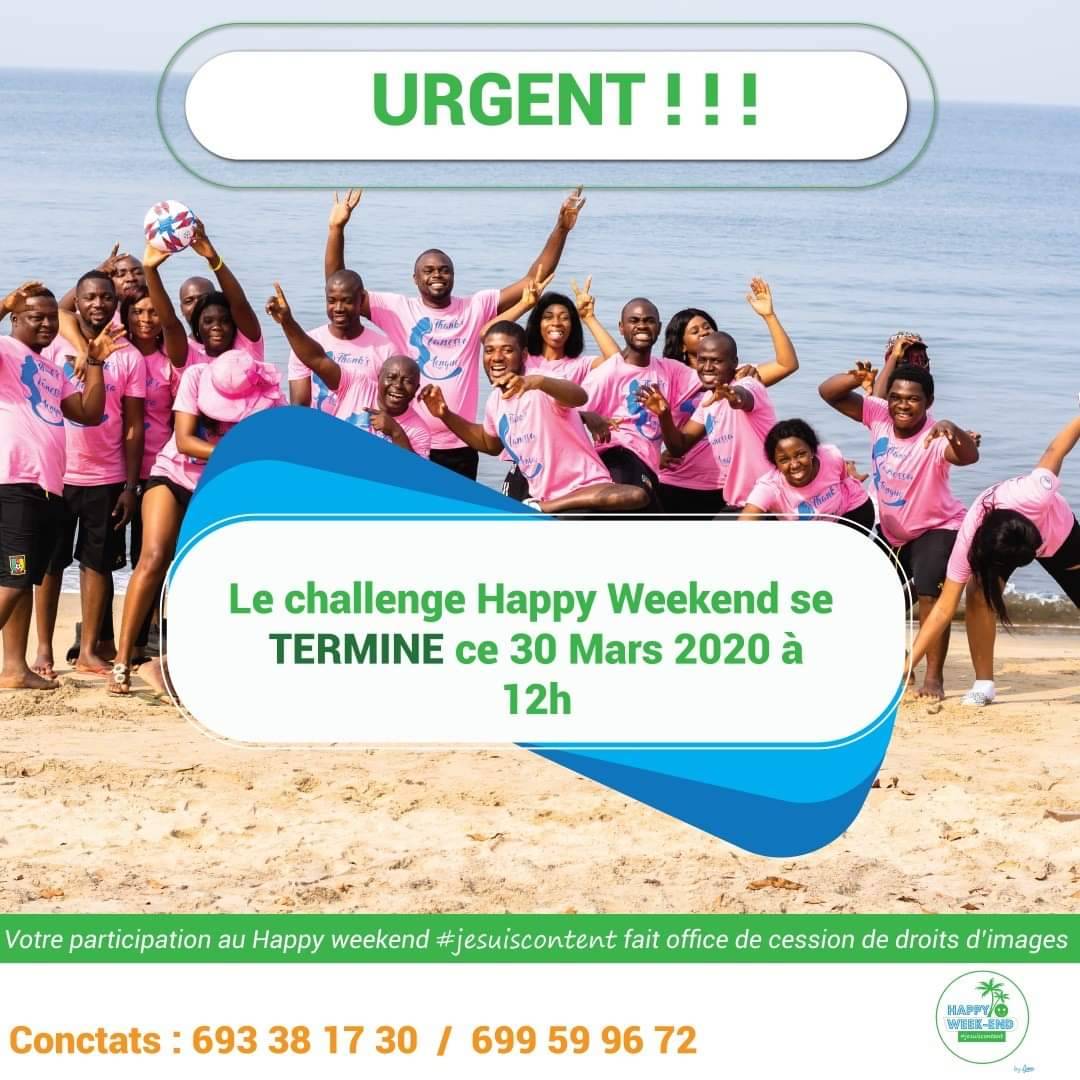 Happyweekend16's tweet photo. JEU HAPPY WEEK-END CHALLENGE : 

URGENT!!

Prévu initialement à 15h30, le résultat final du jeu concours sera communiqué à 20h00, le temps pour le jury de faire les vérifications et les décomptes des différentes publications.

#jesuiscontent #happyweekend https://t.co/uueg4cs2W6