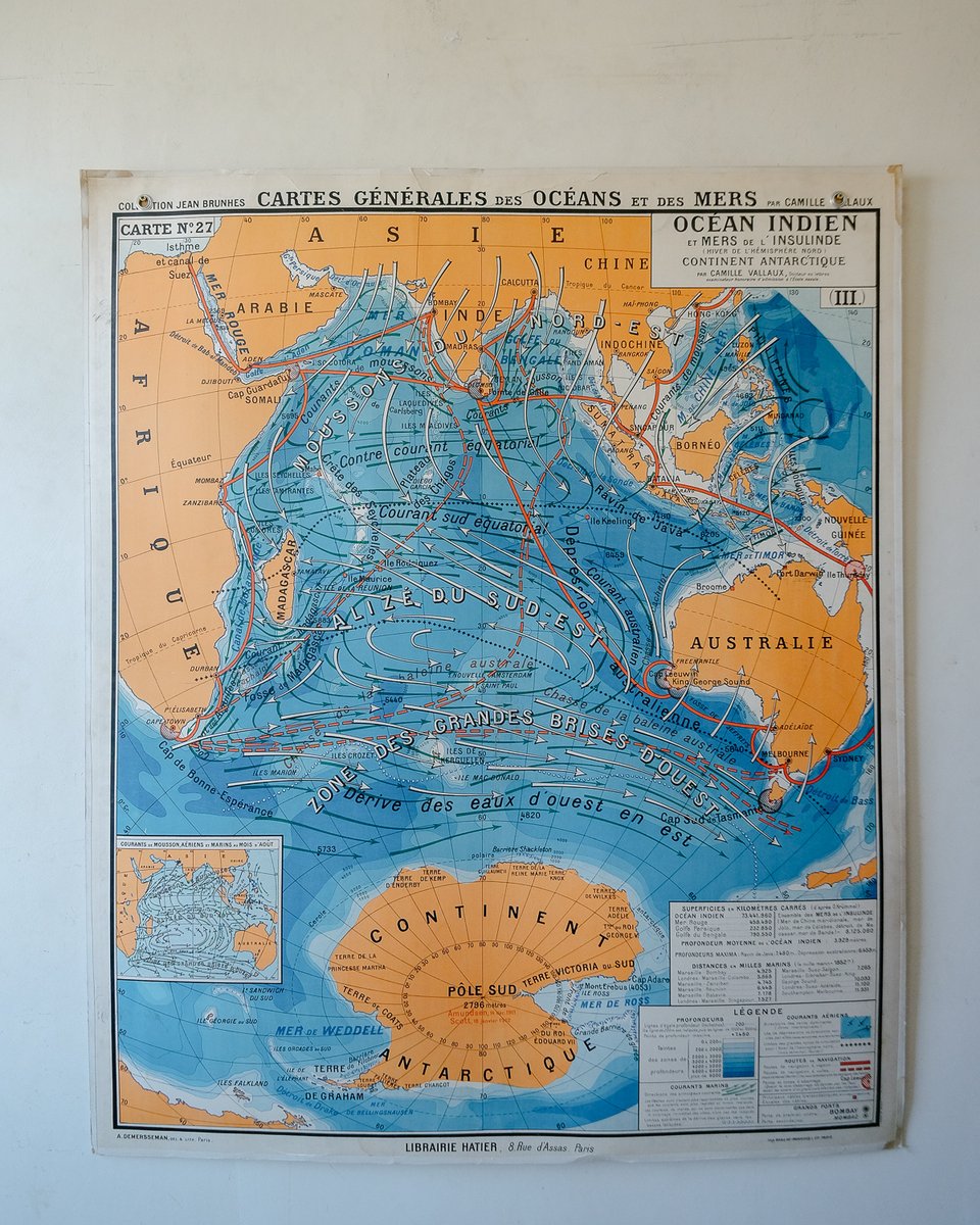VtgWallCharts's tweet image. Gorgeous Indian Ocean Map vintagewallcharts.com/listing/789876… #vintagewallcharts #indianocean #frenchmap #ocean #indian #vintage #map #cartography #interiors #interiorstyle #homedecor #walldecoration #walldeco #wallmap #wallchart #atlanticcurrents #oceanwinds #oceanography #vintagefrench