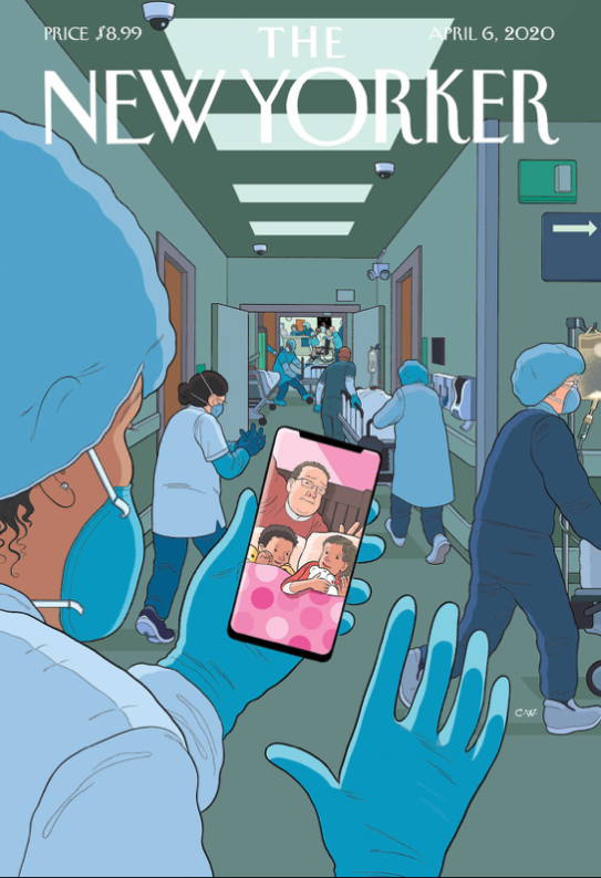 mikelayestaran's tweet photo. Este es el aplauso de @NewYorker a los frontiliners de esta pandemia de #coronavirus 
Otra súper portada https://t.co/LfTOgL87hi