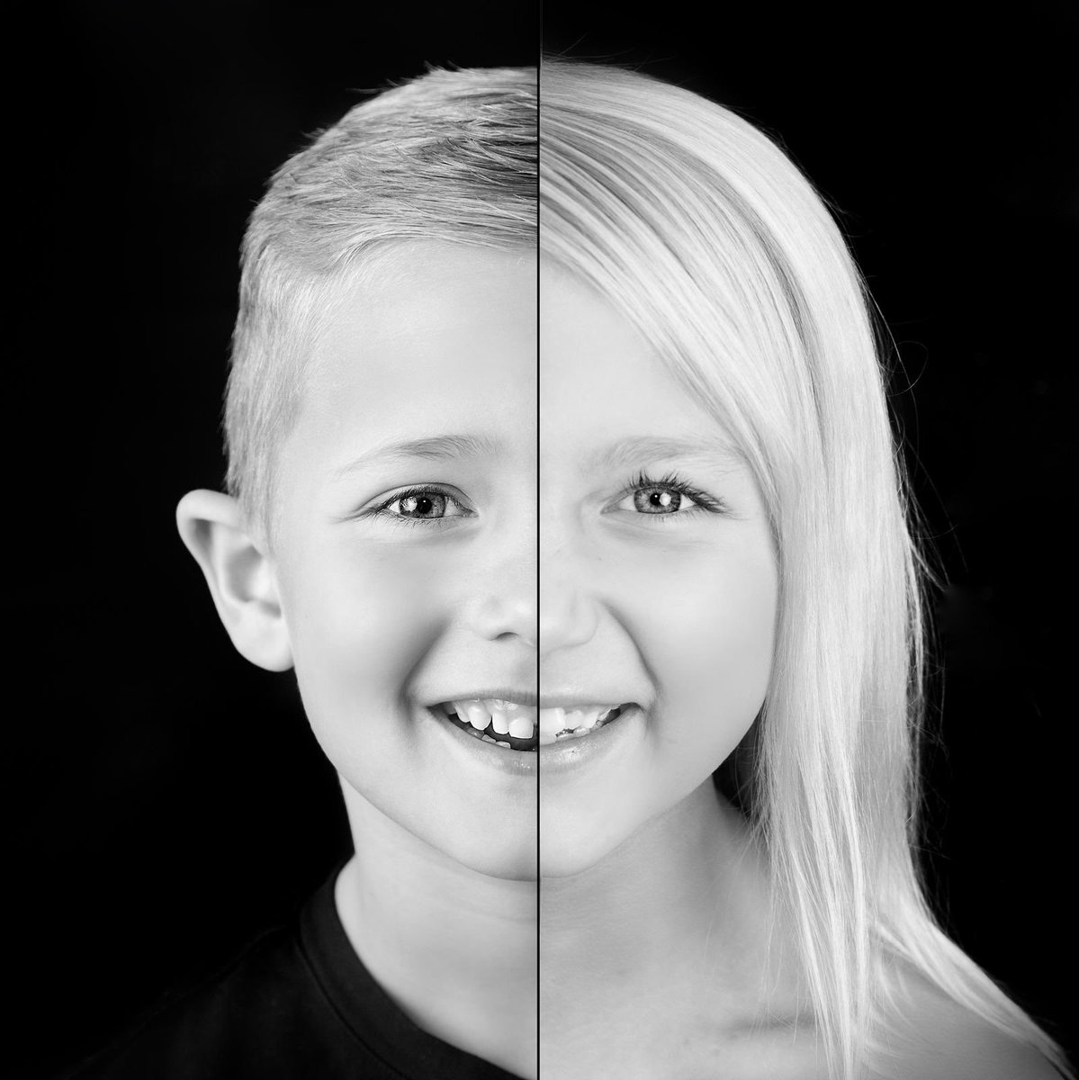 JanSmit's tweet image. Wie heeft wat van wie? Dit is toch wel een hele bijzondere bewerking van Senn en Emma! 💙❤️ #TROTS