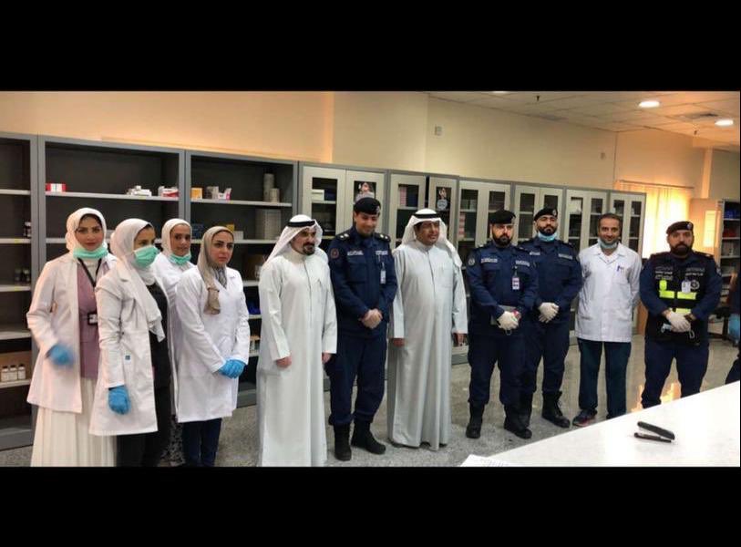 #أبطال_الصحة من صيدلية مستشفى الامراض الصدرية بالتعاون مع الاطفاء اطلقوا خدمة توصيل الادوية