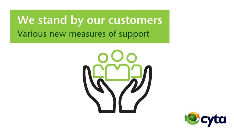 cytacyprus's tweet photo. Our customers have always been and always will be our top priority.
We announce various actions τo support you in this difficult emergency situation
🔗 https://t.co/teOA0zfe7l
#StayHome #StaySafe #StayConnected #Cyta #CytaOffers https://t.co/NfBQVcOwka