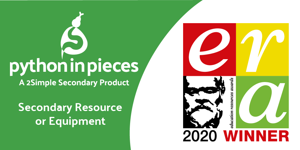 2SimpleSoftware's tweet image. On Friday, we won two awards at the Educational Resources Awards for Python in Pieces and Evidence Me. We were also highly commended for Striver and Supplier of the Year. #ERA2020

Read what the judges had to say 👉2simple.com/blog/era-award…