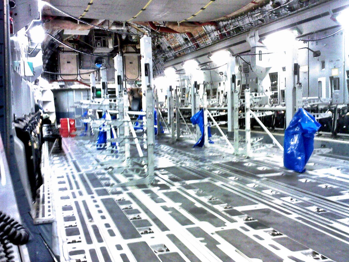spike_abbott's tweet photo. @RafPhotog @BoeingDefense @99Sqn @24SqnRAF @RAFBrizeNorton @RAF_Odiham @RAFBenson A double #Puma on-load, one of the most challenging tasks for #Loadmasters however this hospital fit to recover 8 seriously wounded British Army soldiers was my most rewarding. https://t.co/yMwaSxbOQL