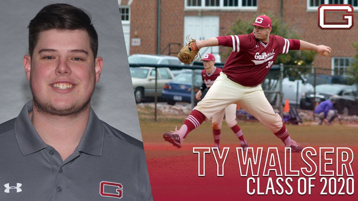 goquakers's tweet image. Tonight's spring senior spotlight is Ty Walser! He was a weekend starter the last two years and pitched in 46 contests (24 starts). Congrats on a great career and thank you for all of your hard work and dedication, Ty! @QuakerBSB #GoQuakers #guilfordcollege #d3baseball