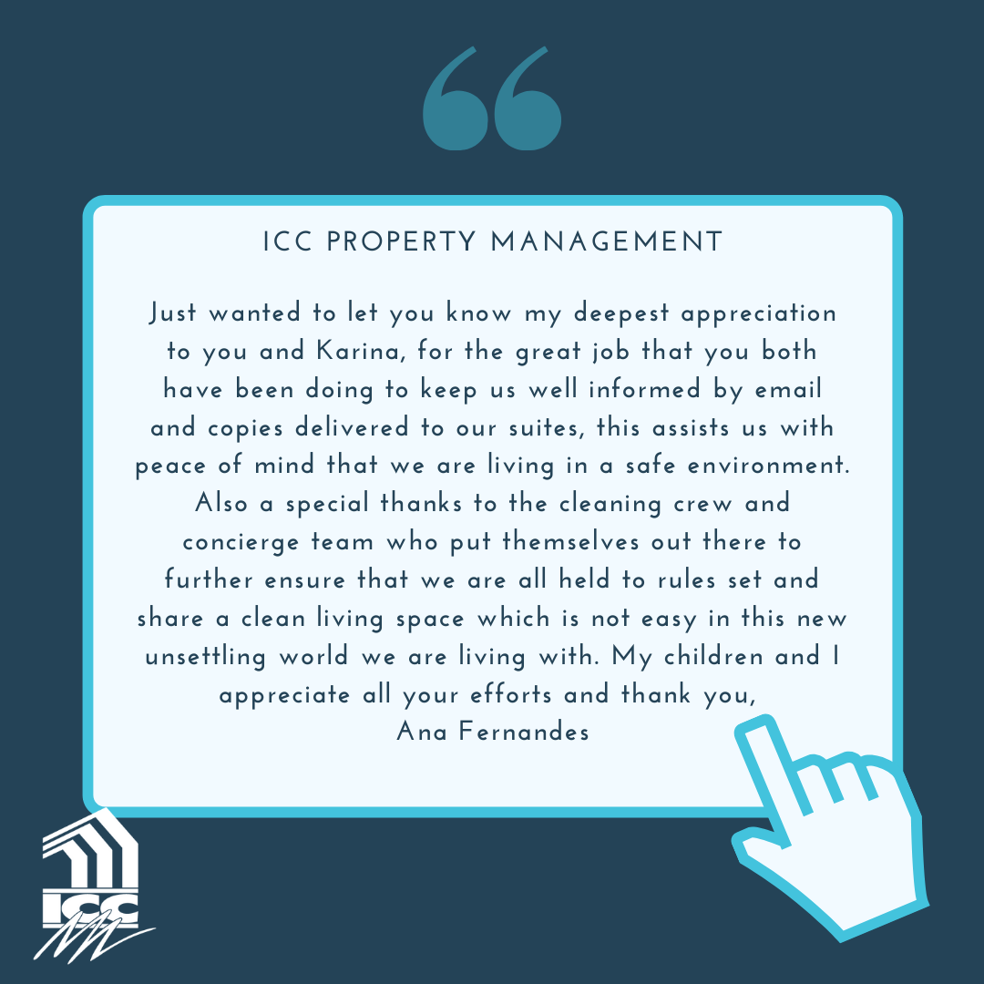 ICCPropertyMgnt's tweet image. We are very happy that we could help you and your family! Our residents and staff have been our #1 priority. Stay safe and healthy! 🥕 #covid19 #socialdistancing #iccpropertymanagement