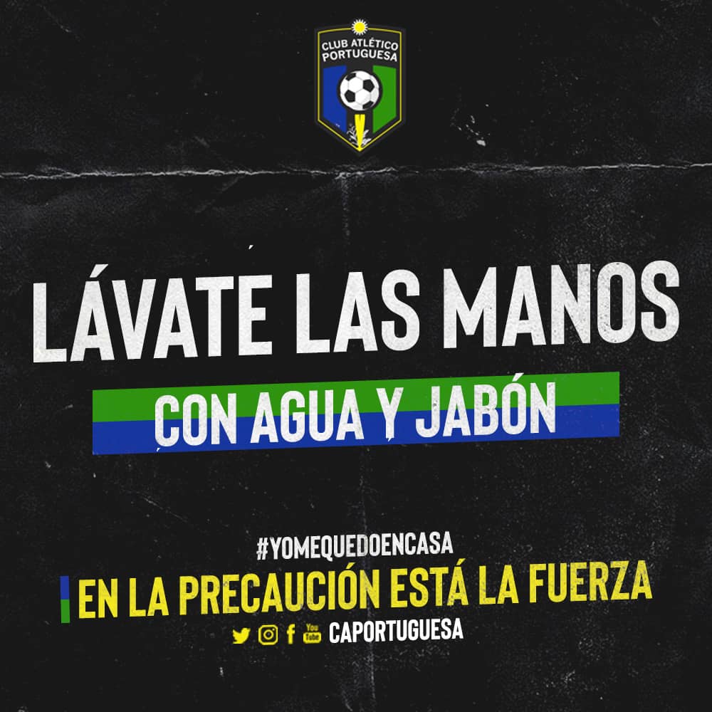 CAPortuguesa's tweet photo. ¡JUNTOS GANAREMOS LA BATALLA 💚💙

➡️ Prevenir es tarea de todos.

#FuerzaAtletica | #FelizLunes | #30Mar https://t.co/IyP93Clepb