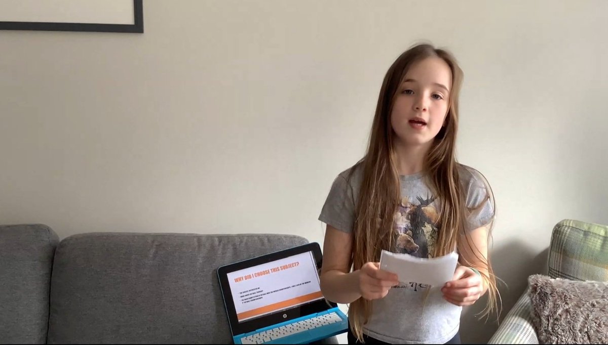 FoxCovertPS's tweet image. Some more fabulous presentations from #p7fcps.  Look at all those confident individuals not letting a lack of school get in their way.  Great use of technology everyone! 👍🏼