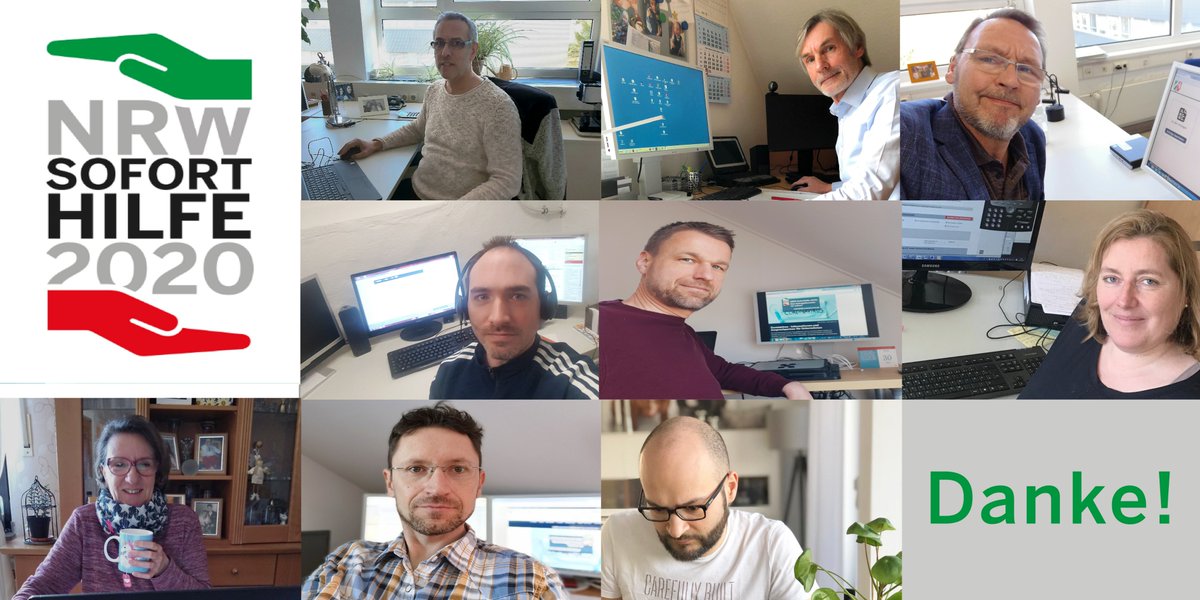 BezRegKoeln's tweet photo. Ein großes Dankeschön an 200 Kolleginnen und Kollegen, die das Wochenende durchgearbeitet haben, damit die dringend benötigte finanzielle Unterstützung so schnell wie möglich bei den betroffenen Menschen ankommt 🙏 #NRWSoforthilfe2020 https://t.co/Vm9sqGVa68