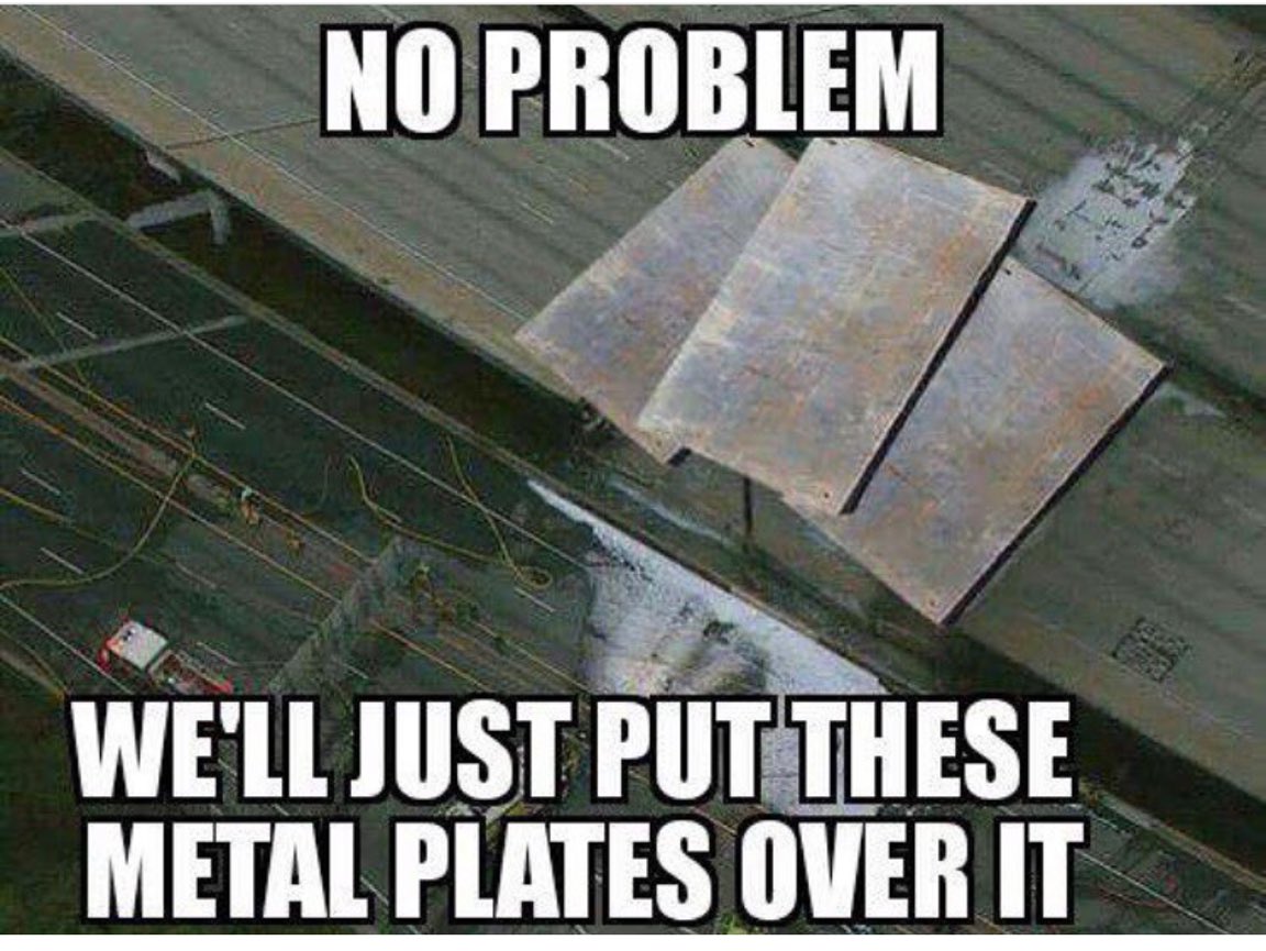 WarnJenn's tweet photo. Y’all remember 3 years ago when the I-85 bridge spontaneously combusted & collapsed?
...and all of the pure gold memes that came out of it?
#I85BridgeCollapse #I85 https://t.co/bkURT8XPyO