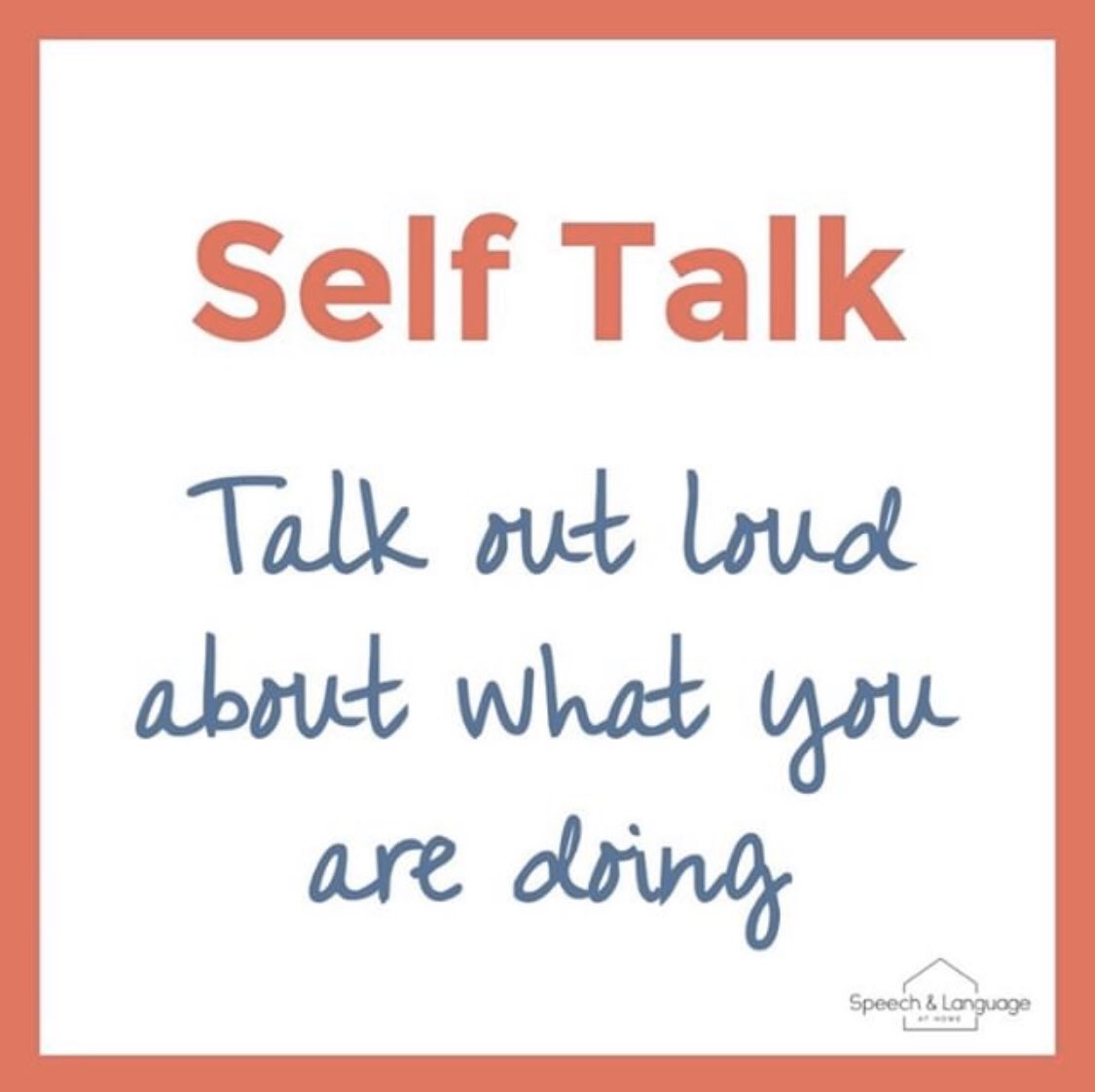 Speech Therapy Tip: Self Talk! 

Did you know that hearing words while completing actions and using objects can help build vocabulary?

Try using self-talk with your child during everyday activities. Narrate what you are doing! :)

#IGInspires #RTSD26Learns <a href="/LiaKurtin/">Lia Kurtin</a>