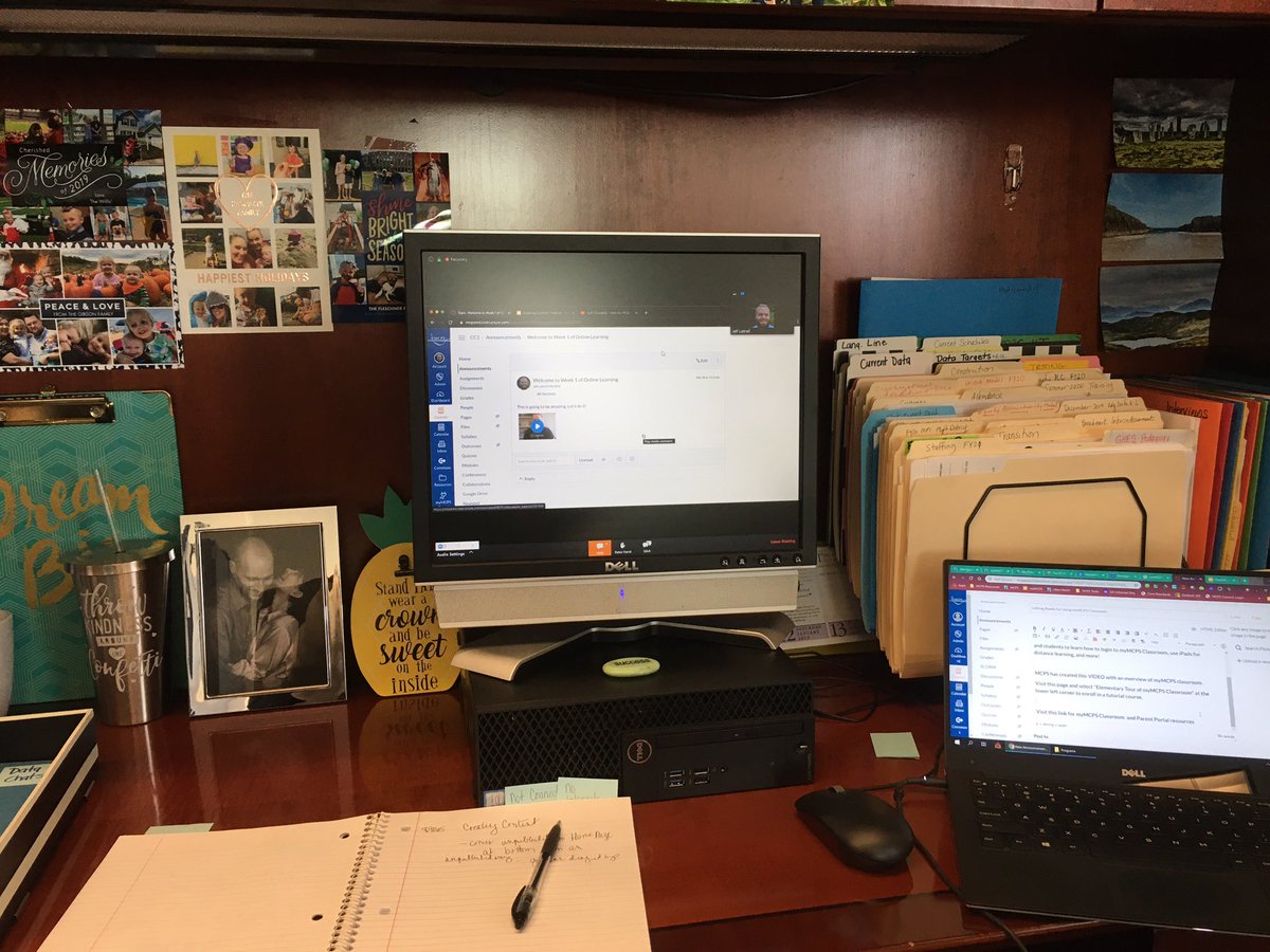 RPES_Heifetz's tweet photo. Already engaged in my 2nd professional development webinar and working to apply my learning by posting a new announcement to my students and families in MyMCPS classroom! @GlenHavenEagles #LearningForLeading https://t.co/ZjGfNIEhUG