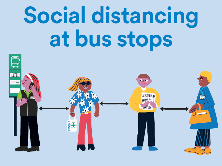 StagecoachWScot's tweet photo. We can all help each other stay safe by keeping a two meter distance from other people, including at bus stops and stations. 

If you have any questions, feedback, or need more information about our response to COVID-19, please visit https://t.co/Ftvwsyy6i5

👦⬅️2⃣➡️👩 https://t.co/ec90ZVtyui