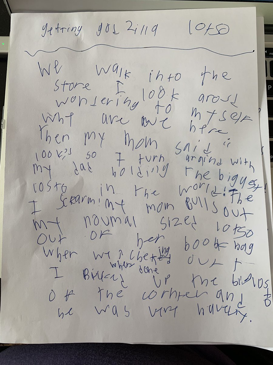 JamieSlinkard's tweet photo. @erinmwaring here is Addy’s rough draft and her finished work for her writing. She wanted you to see it https://t.co/nIPrV4IPOY