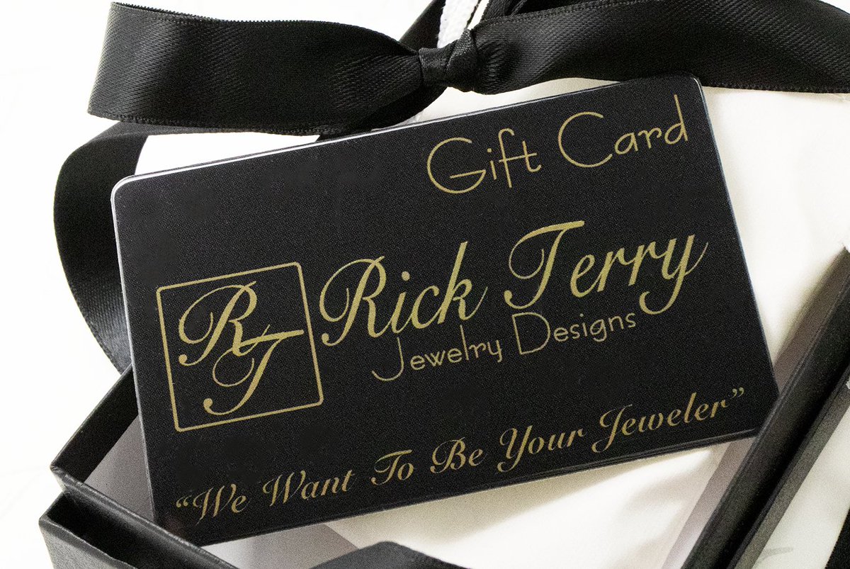 We can't open our showroom this week but gift cards are available and they work for any occasion, fit every size and budget, and are easily mail-able. Call 865-777-3793 and we'll send yours gift wrapped today!  #SupportSmallBusinesses  #WeMakeItJustForYou #RickTerryJewelryDesigns