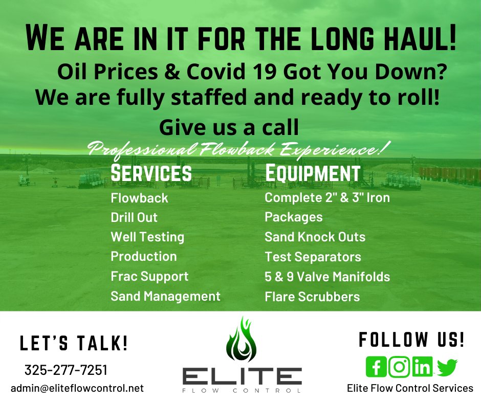 EliteFlowContrl's tweet image. #WeAreElite  #EliteFlowControl #TexasStrong #Oilfield #flowback