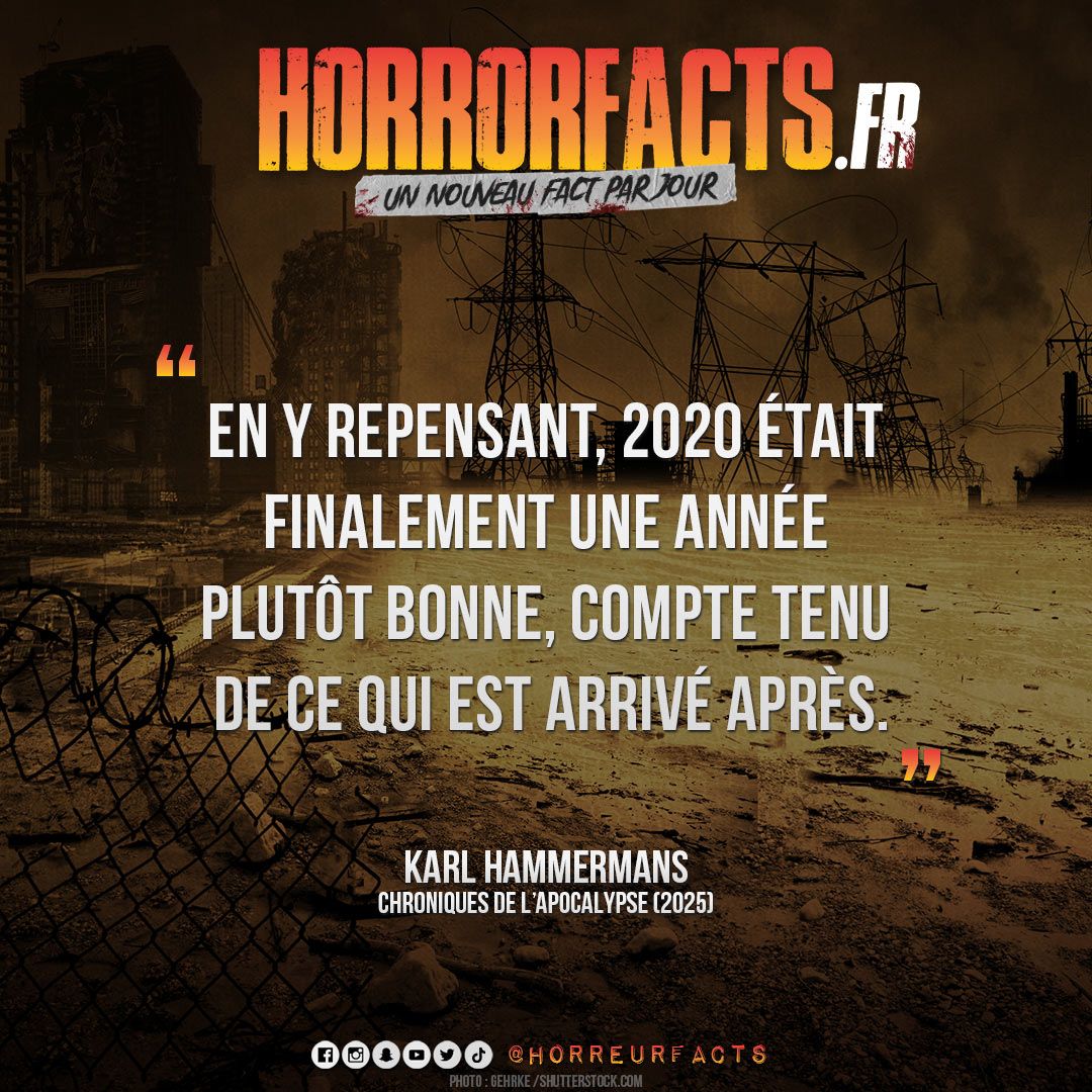 HorreurFacts's tweet photo. Le meilleur reste à venir !

#apocalypse #findumonde #covid #covid19 #coronavirus #humour #humournoir #horrorstory #horrorstories #creepypasta #creepypastafr #creepypastafrance #macabre #histoirecourte #horreur #horreurs #horreurfact #horreurfacts #horrorfact #horrorfacts https://t.co/r2DE5M8OpH