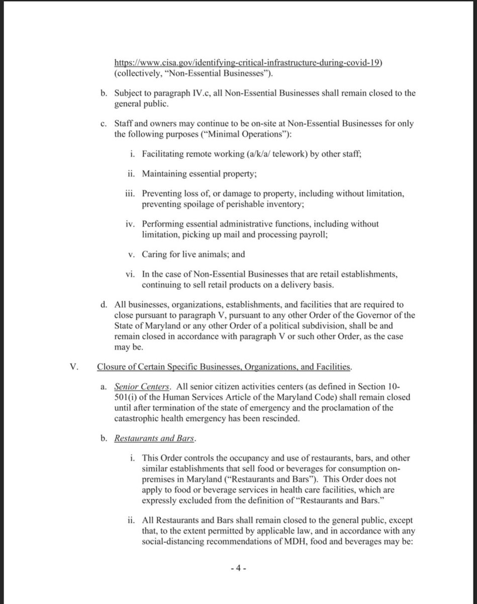 DylanGoldberg's tweet image. Governor Hogan has issued a Stay-At-Home order, which will go into effect at 8:00pm *TODAY* Monday, March 30, 2020. 

The Executive Order, outlining essential businesses and activities, is attached to this tweet and the next tweet. 

#StayHomeMD #MDGA2020 #COVID19 #Maryland