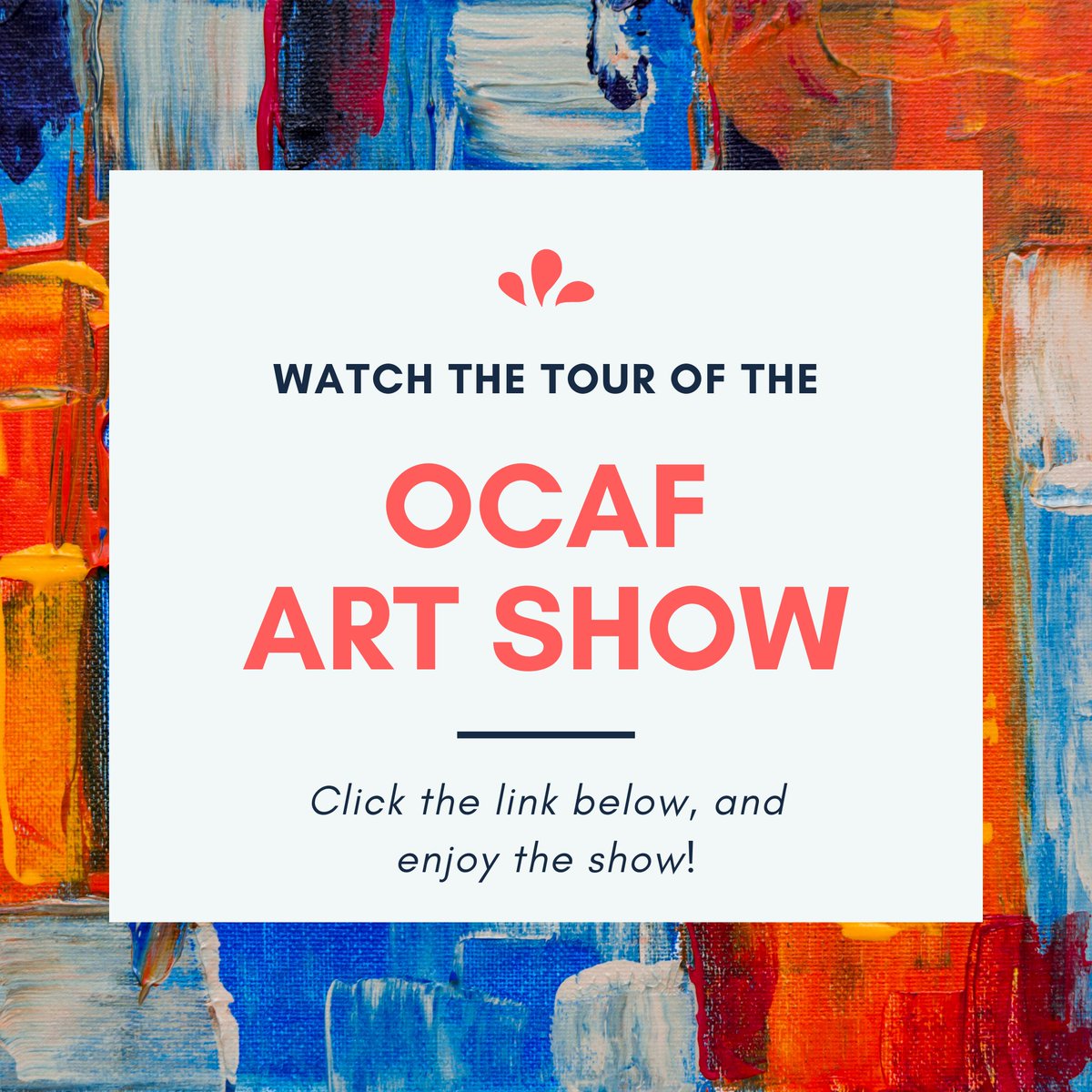 Many of you did not get to go to the OCAF art show. There are about 30 students plus all of the 2nd Grade students with art in this show.  You can go on a virtual tour of the show here. m.facebook.com/story.php?stor…  Enjoy the show! 👨‍🎨🖌️🖼️🎨