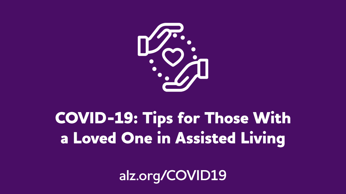 alzassociation's tweet photo. Is your loved one with dementia in assisted living? Check with the facility about their procedures for managing #COVID19 risk. Ensure they have your emergency contact info and the info of another family member or friend as backup. More tips at https://t.co/Ue68ycBI8c. #ENDALZ https://t.co/DVnbgupNEM