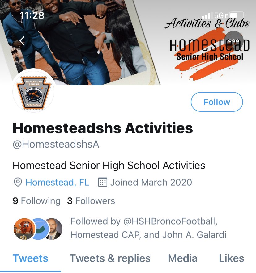 HomesteadSHS's tweet photo. Bronco Nation! Please follow our new Student Activities account @HomesteadshsA for all the latest info on events, activities, and student life! #BroncoPride https://t.co/xueOaslokf