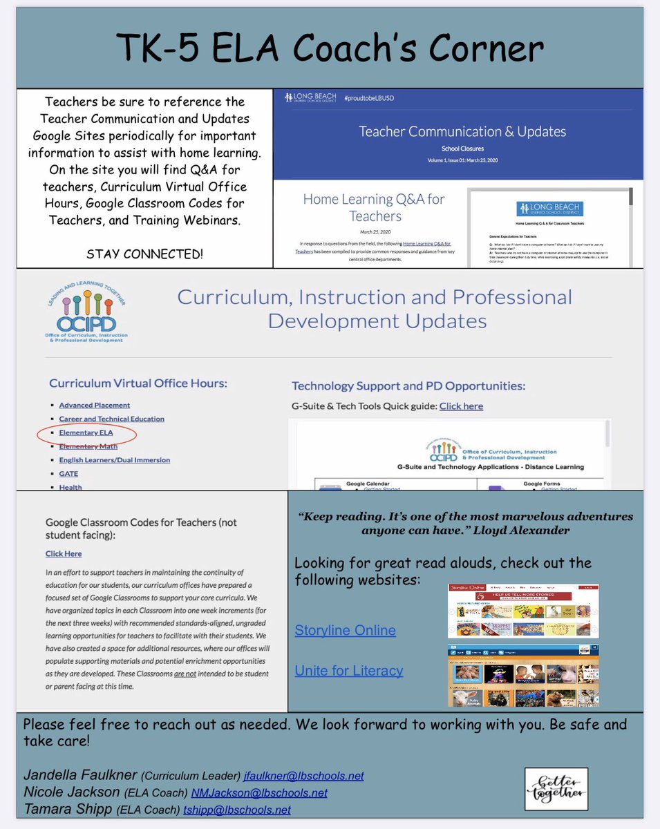 Check out the latest newsletter. Stay Connected! #proudtobeLBUSD
