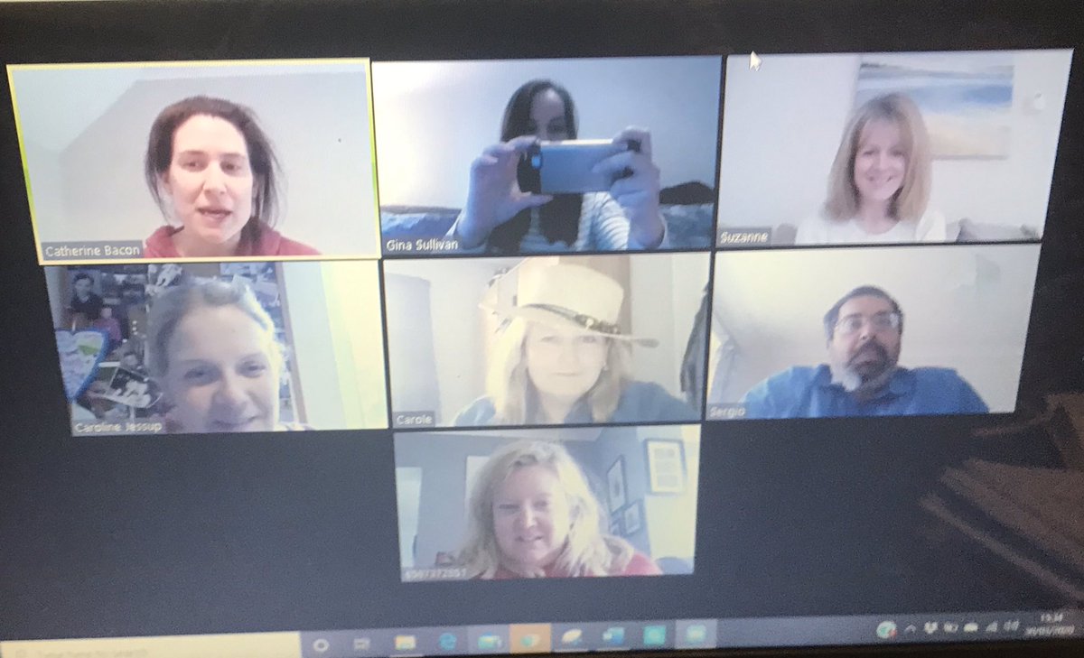 HolyInnocentsCP's tweet photo. Today we held our first Zoom Staff Meeting 😁 Still dedicated to making Holy Innocents’ a safe and engaging place for our children. #wearestillworkingforyou #allinthistogether #easterplanning https://t.co/XrRwUQExyS