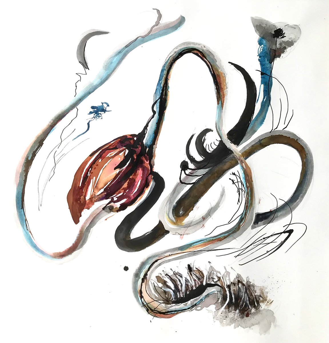 MargieKelk's tweet photo. Relentless Evolution, water media on Arches paper, 22” x 22”
#isolationdrawing #canadiandrawing #experimentaldrawing #inksonpaper #workonpaper #torontoinkcompany #canadianartist #referencecontemporary #redheadgallery #margiekelk https://t.co/AN4kT0v2Ps