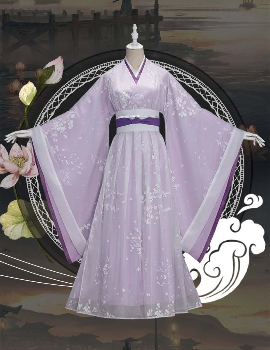 Jiang YanLi's purple flower dress is one of my favorites from the live-action  #TheUntamed. It's beautiful, and I still don't feel like I've done it justice here, but I tried!  #cql  #mdzs  #jiangyanli