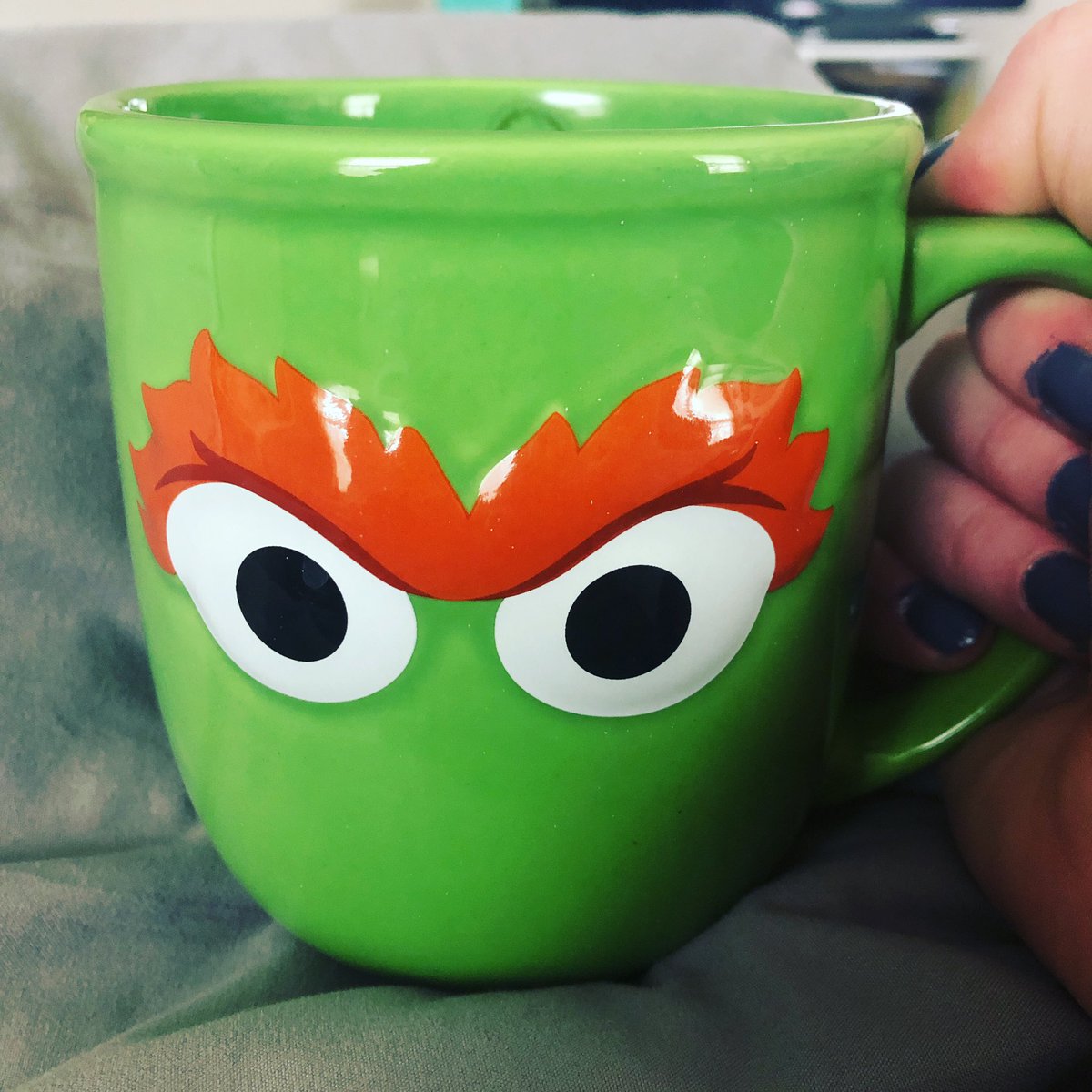 Corrine_Geiger's tweet photo. Drank my morning coffee so I wouldn’t be a #OscartheGrouch during my 3rd week of social distancing #StayHomeStaySafe #CoffeeLover https://t.co/iq4Ty7aISN