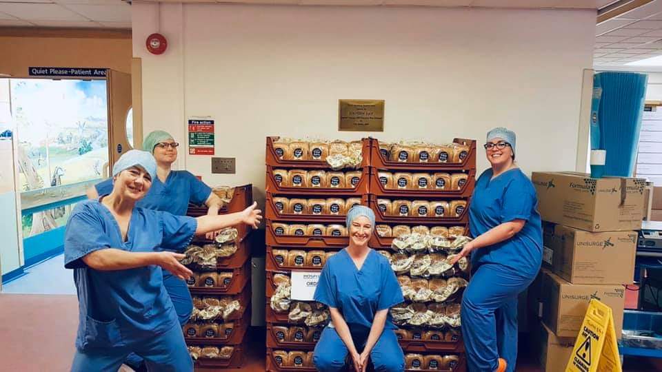 RJAH Orthopaedic Hospital (@rjah_nhs) on Twitter photo A huge thank you to the generous team at <a href="/bornandbaked/">Village Bakery</a>, who delivered 250 loaves of bread for our staff in Theatres today. 🍞👏
The team also managed to share the loaves out to other wards and departments in the hospital.
Thanks for thinking of our #NHSheroes. #ThankYouNHS 💕 A huge thank you to the generous team at <a href="/bornandbaked/">Village Bakery</a>, who delivered 250 loaves of bread for our staff in Theatres today. 🍞👏
The team also managed to share the loaves out to other wards and departments in the hospital.
Thanks for thinking of our #NHSheroes. #ThankYouNHS 💕