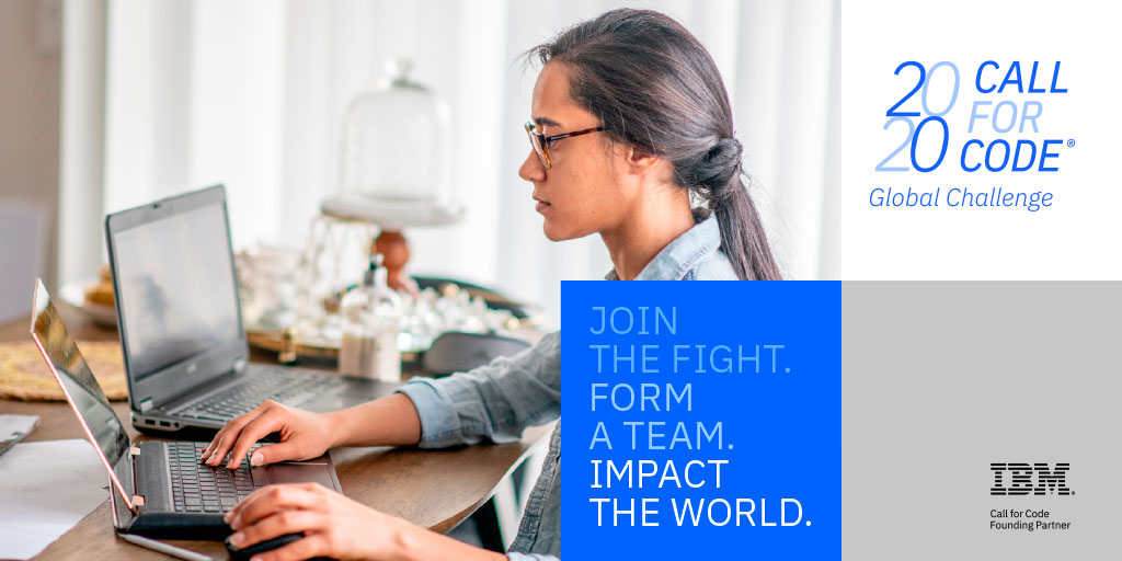IsabelleUlrich's tweet photo. Le #CallforCode spécial  #COVID19 a une date limite de soumission accélérée au 27 avril pour mettre vos idées sur le marché le plus rapidement possible. Développeurs, créez vos solutions dès maintenant. ➡️ https://t.co/unbNh5rpDT #TechforGood https://t.co/4Z69CPTclf