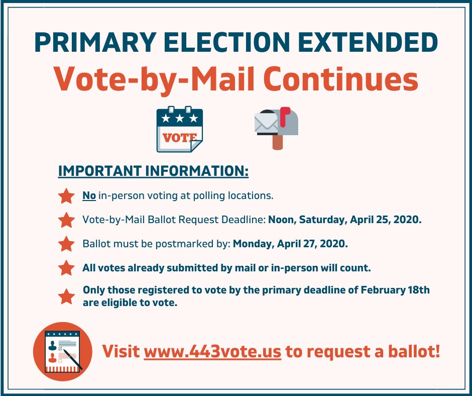 City of Lakewood (@lakewoodohio) on Twitter photo The 2020 Primary Election has been extended! To ensure your vote is counted, visit 443vote.us to request a vote-by-mail request form by Saturday, April 25th. Once complete, you will be mailed a paper ballot to complete and send it back to <a href="/cuyahogaboe/">Board of Elections</a>. #VOTE The 2020 Primary Election has been extended! To ensure your vote is counted, visit 443vote.us to request a vote-by-mail request form by Saturday, April 25th. Once complete, you will be mailed a paper ballot to complete and send it back to <a href="/cuyahogaboe/">Board of Elections</a>. #VOTE