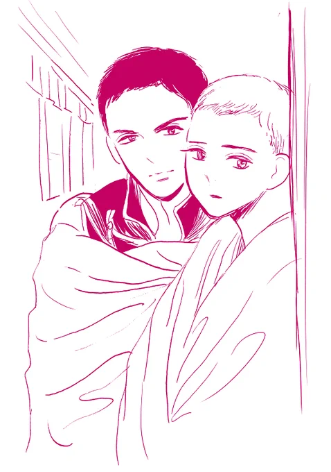 初期キャラ表から・チベットの僧院の少年僧たち #ブロマンス #チベット #月と金のシャングリラ 